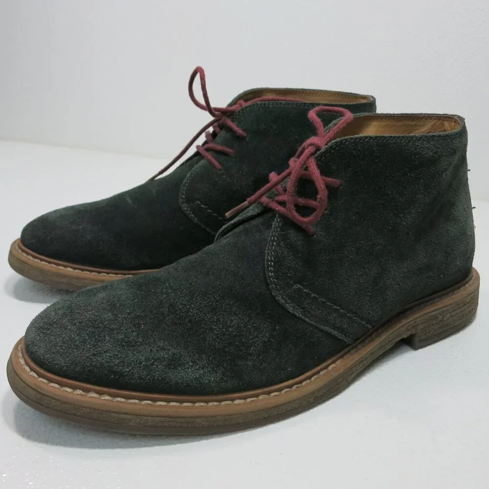 1901 Suede Leather Chukka Boots Comfoort Dress Footwear Shoes Men's 9.5 M - Picture 1 of 6